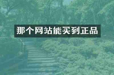 那个网站能买到正品