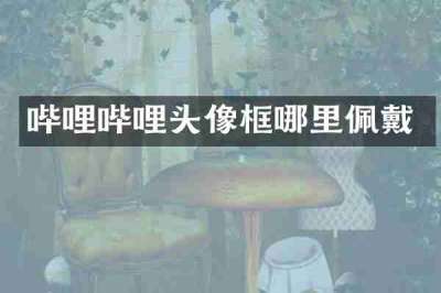 哔哩哔哩头像框哪里佩戴