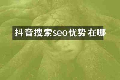 抖音搜索seo优势在哪
