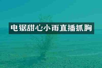 电锯甜心小雨直播抓胸