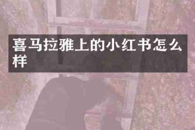喜马拉雅上的小红书怎么样