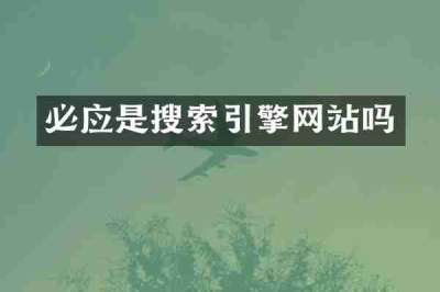 必应是搜索引擎网站吗