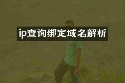 ip查询绑定域名解析