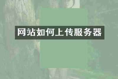 网站如何上传服务器