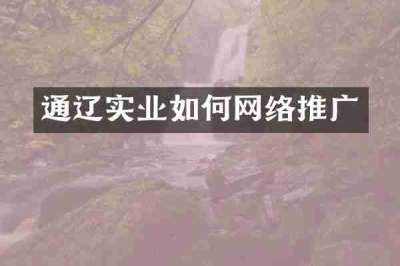通辽实业如何网络推广