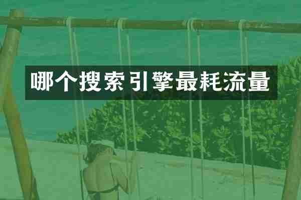 哪个搜索引擎最耗流量