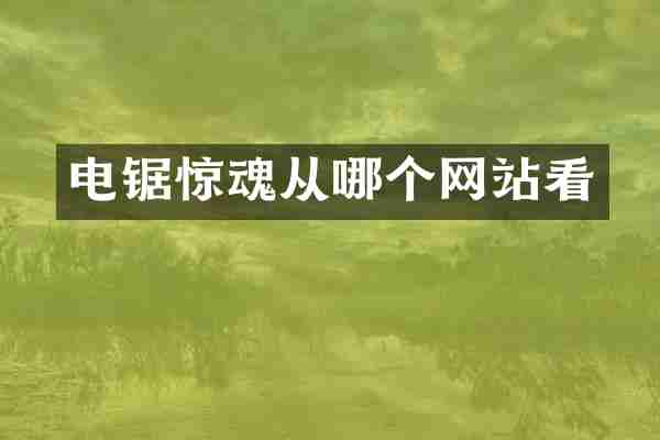 电锯惊魂从哪个网站看