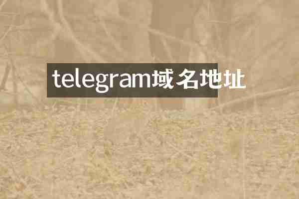 telegram域名地址