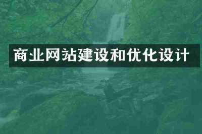 商业网站建设和优化设计