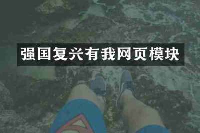 强国复兴有我网页模块