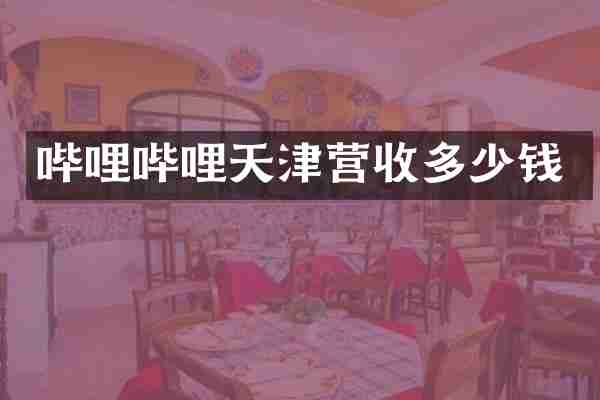 哔哩哔哩天津营收多少钱
