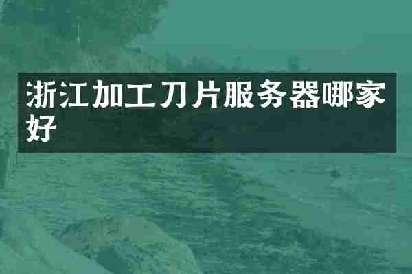浙江加工刀片服务器哪家好