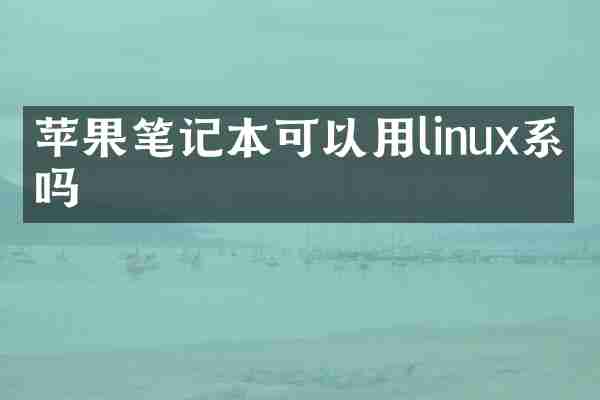 苹果笔记本可以用linux系统吗
