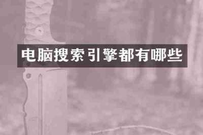 电脑搜索引擎都有哪些
