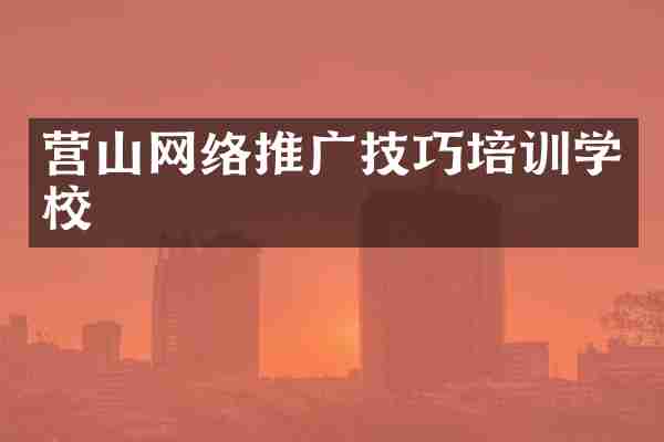 营山网络推广技巧培训学校