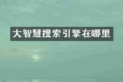 大智慧搜索引擎在哪里
