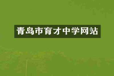 青岛市育才中学网站