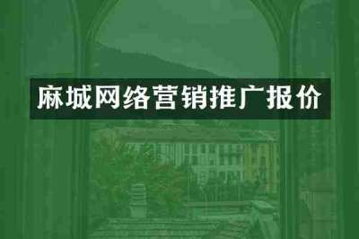 麻城网络营销推广报价