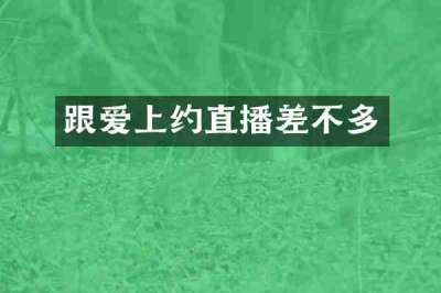 跟爱上约直播差不多