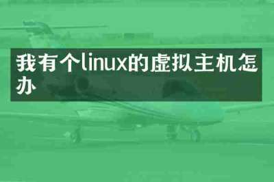 我有个linux的虚拟主机怎么办