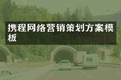 携程网络营销策划方案模板