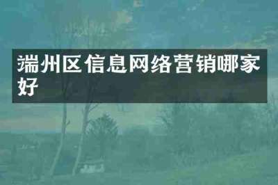 端州区信息网络营销哪家好