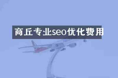 商丘专业seo优化费用