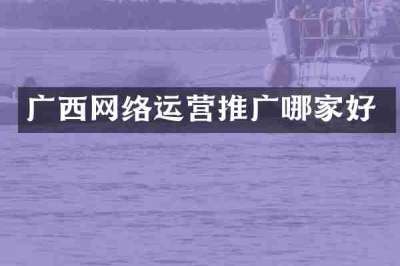 广西网络运营推广哪家好