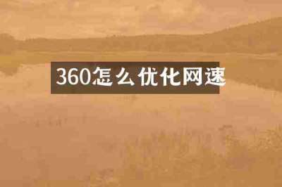 360怎么优化网速