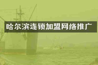 哈尔滨连锁加盟网络推广