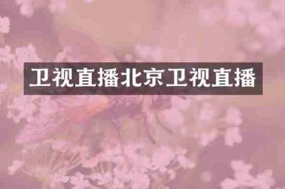 卫视直播北京卫视直播