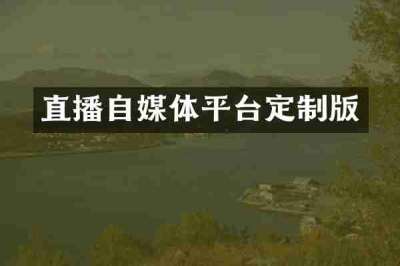 直播自媒体平台定制版