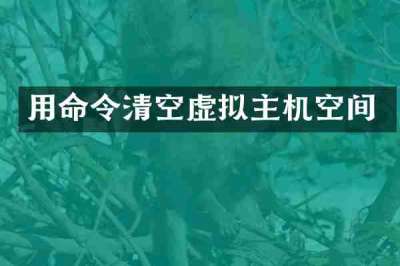 用命令清空虚拟主机空间