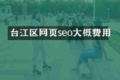 台江区网页seo大概费用