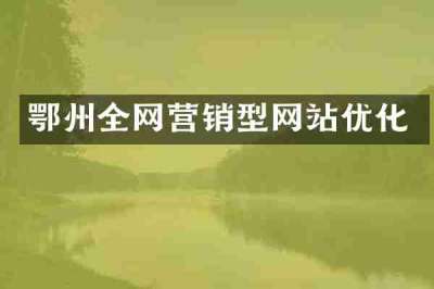 鄂州全网营销型网站优化