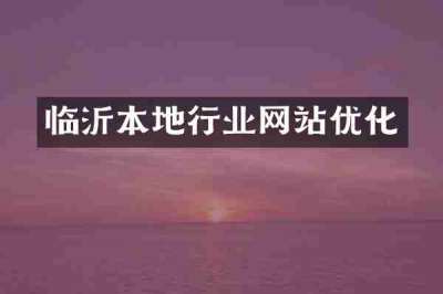 临沂本地行业网站优化