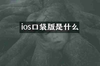 ios口袋版是什么