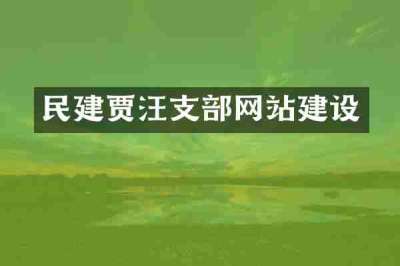 民建贾汪支部网站建设