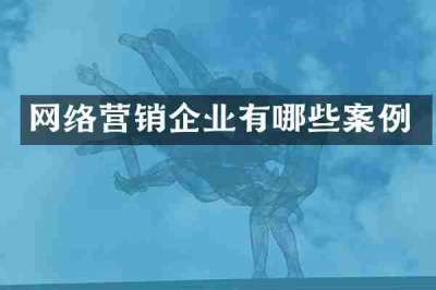 网络营销企业有哪些案例