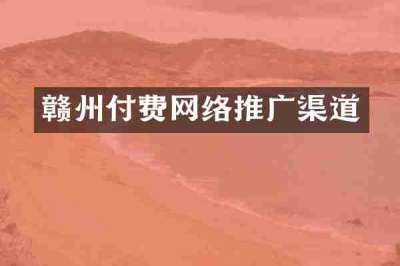 赣州付费网络推广渠道