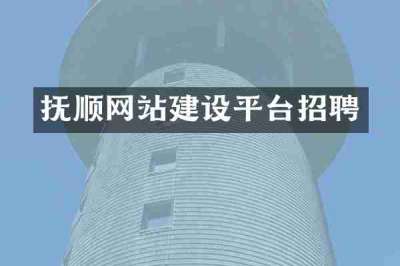 抚顺网站建设平台招聘
