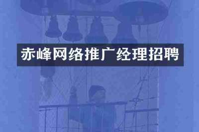 赤峰网络推广经理招聘