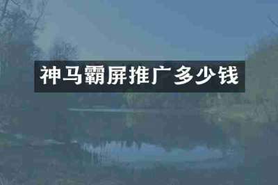 神马霸屏推广多少钱