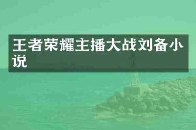 王者荣耀主播大战刘备小说