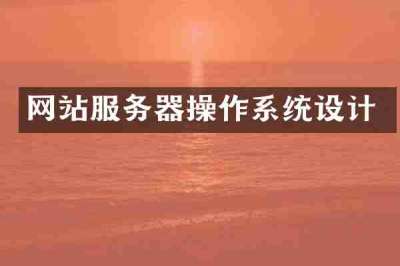 网站服务器操作系统设计