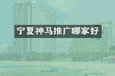 宁夏神马推广哪家好