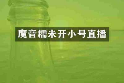 魔音糯米开小号直播