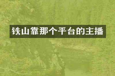铁山靠那个平台的主播