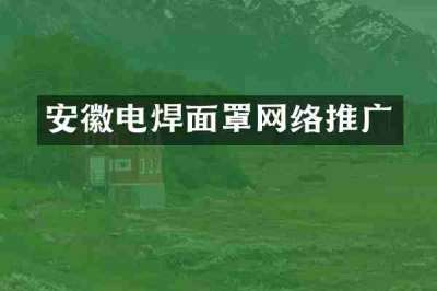 安徽电焊面罩网络推广