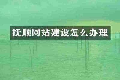 抚顺网站建设怎么办理